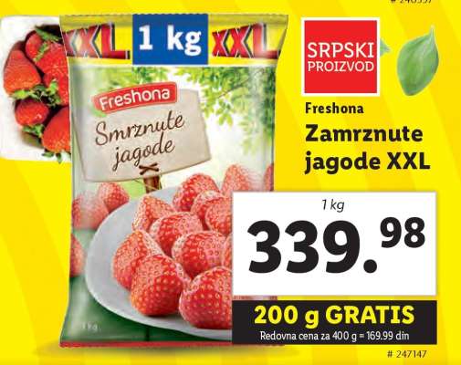Freshona Zamrznute jagode XXL