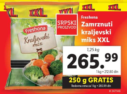 Freshona Zamrznuti kraljevski miks XXL