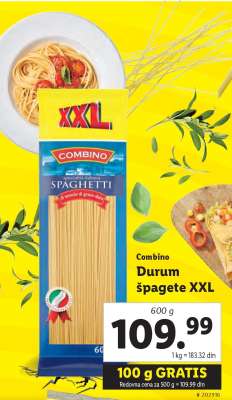 Combino Durum špagete XXL