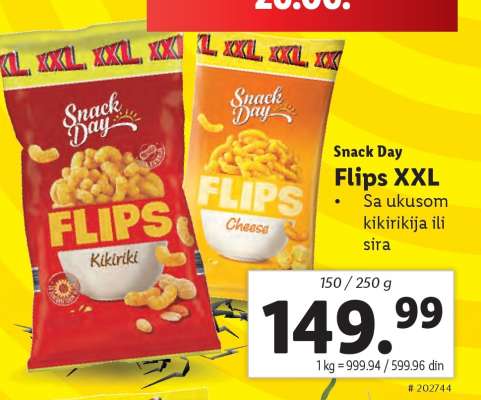 Snack Day Flips XXL
