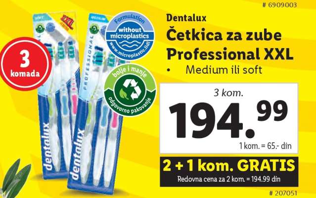 Dentalux Četkica za zube Professional XXL