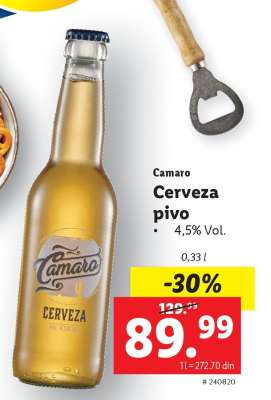 Camaro Cerveza pivo