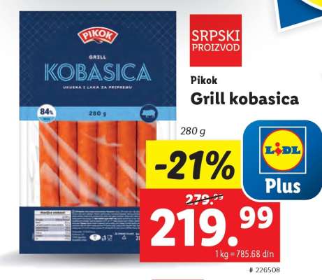 Pikok Grill kobasica