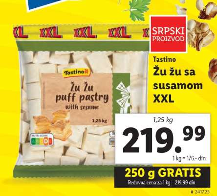 Tastino Žu žu sa susamom XXL