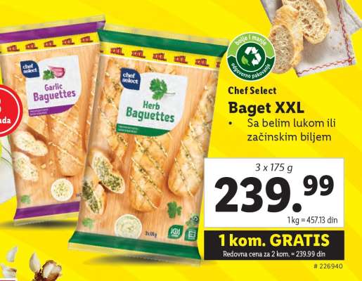 Chef Select Baget XXL
