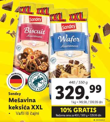 Sondey Mešavina keksića XXL