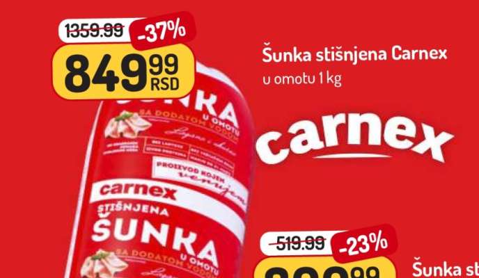 Šunka stisnjena Carnex