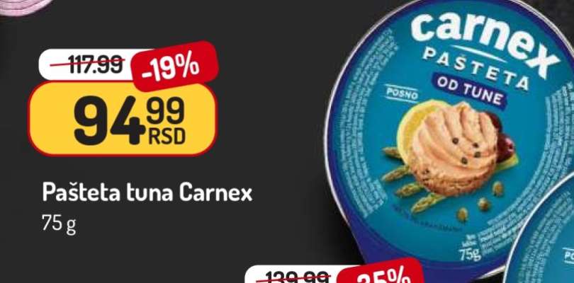Pašteta tuna Carnex