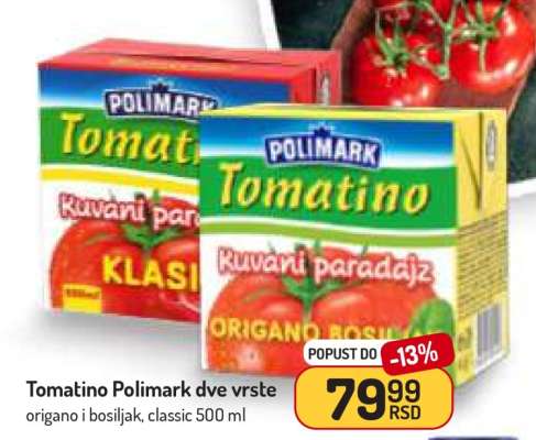 Tomatino Polimark dve vrste