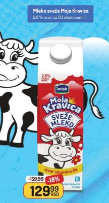 Mleko sveže Moja Kravica