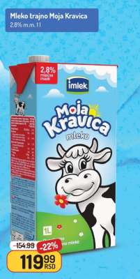 Mleko trajno Moja Kravica