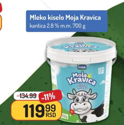 Mleko kiselo Moja Kravica