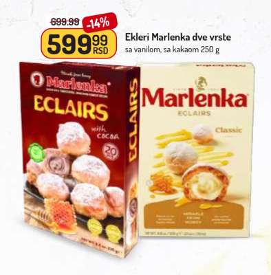 Ekleri Marlenka dve vrste