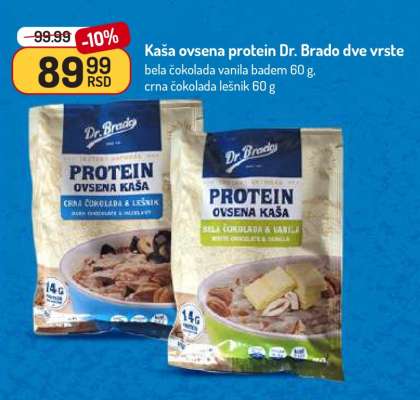 Kaša ovsena protein Dr. Brado dve vrste