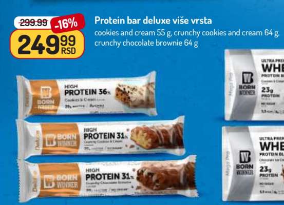 Protein bar deluxe više vrsta