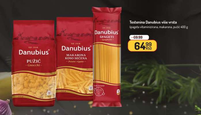 Testenina Danubius više vrsta