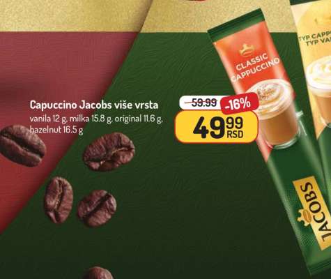 Cappuccino Jacobs više vrsta