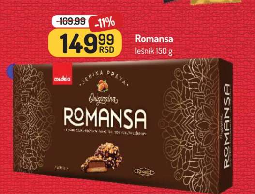 Romansa lešnik 150 g