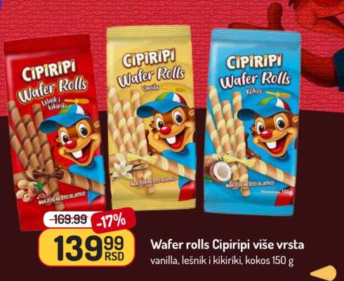 Wafer Rolls Cipiripi