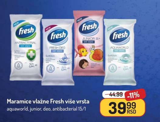 Maramice vlažne Fresh više vrsta