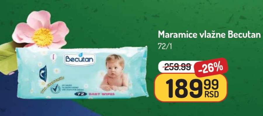 Maramice vlažne Becutan