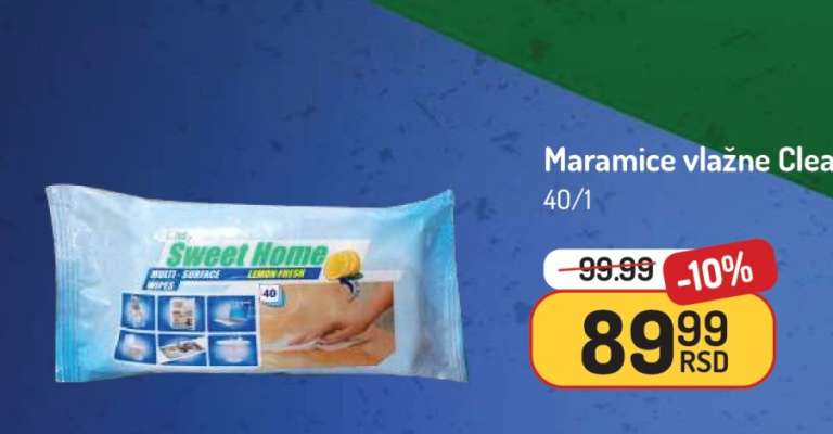 Maramice vlažne Clean