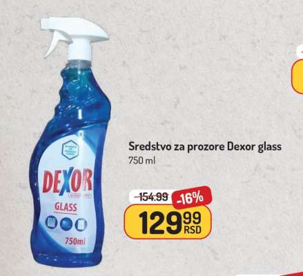 Sredstvo za prozore Dexor glass