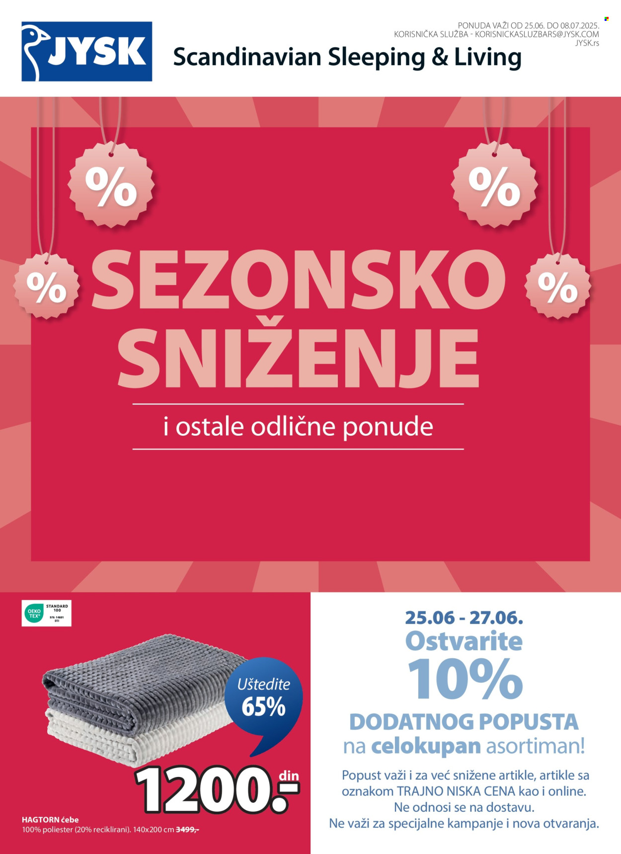 JYSK katalog - 25.06.2025 - 08.07.2025. Stranica 2