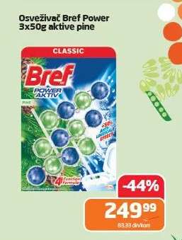 Osveživač Bref Power 3x50g aktive pine