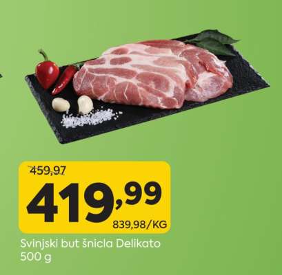 Svinjski but šnicla Delikato