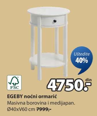 EGEBY NOĆNI ORMARIĆ