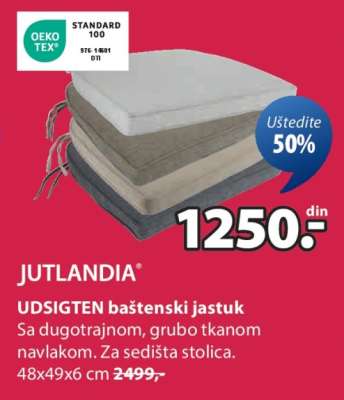 JUTLANDIA UDSIGTEN BAŠTENSKI JASTUK