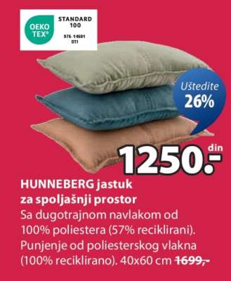 HUNNEBERG jastuk za spoljašnji prostor