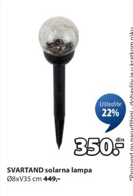 SVARTAND SOLARNA LAMPA