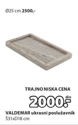 VALDEMAR UKRASNI POSLUŽAVNIK