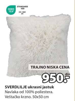 SVERDLIJLE ukrasni jastuk