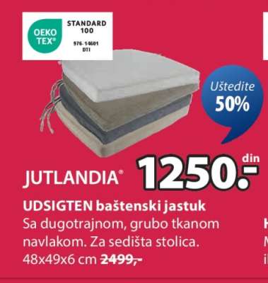 UDSIGTEN BAŠTENSKI JASTUK