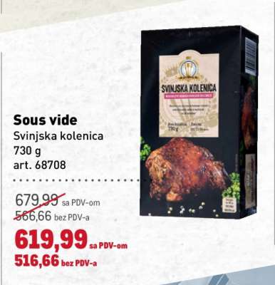 Sous vide Svinjska kolenica