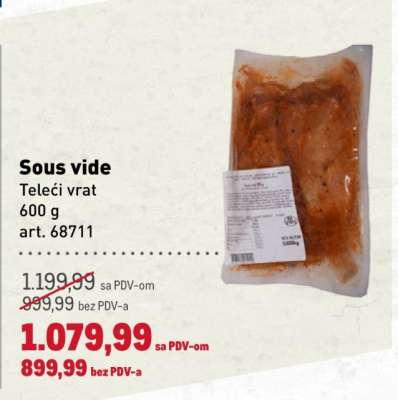 Sous vide Telecí vrat
