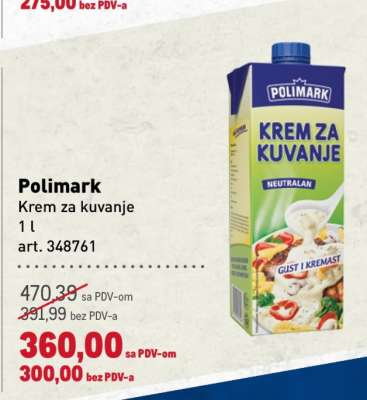 Polimark Krem za kuvanje