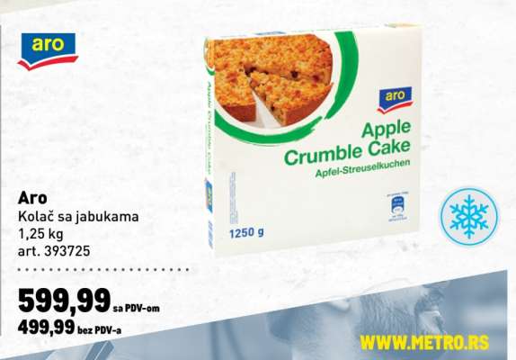 Aro Apple Crumble Cake