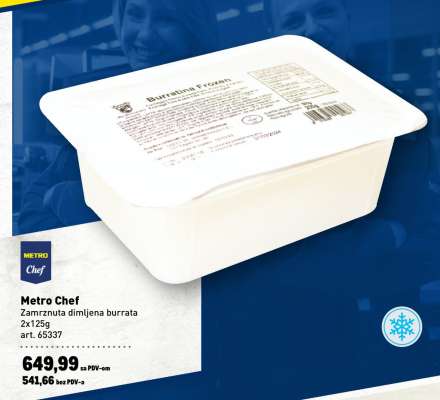 Metro Chef Zamrznuta dimljena burrata