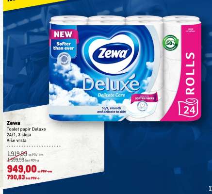 Zewa Toalet papir Deluxe