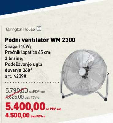 Podni ventilator WM 2300