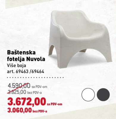 Baštenska fotelja Nuvola