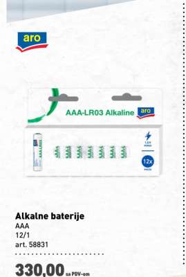 ALKALNE BATERIJE