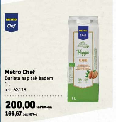 Metro Chef Barista napitak badem