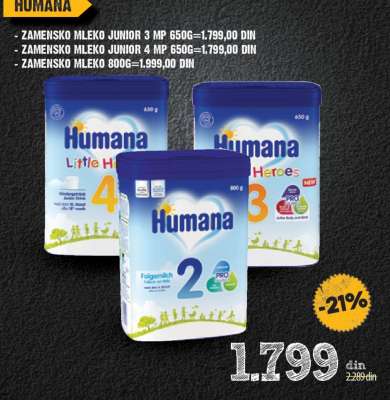 ZAMENSKO MLEKO JUNIOR 3 MP 650G
