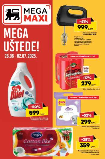Mega Maxi katalog - 26.06.2025 - 02.07.2025.