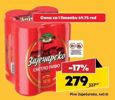 Pivo Zaječarsko 4X0.5l